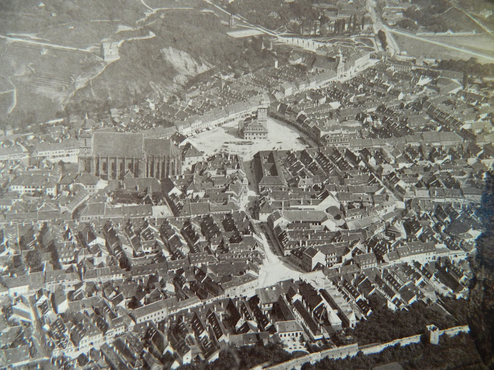Vedere panoramică a Cetății, 1888 — cea mai veche imagine de ansamblu a orașului vechi.